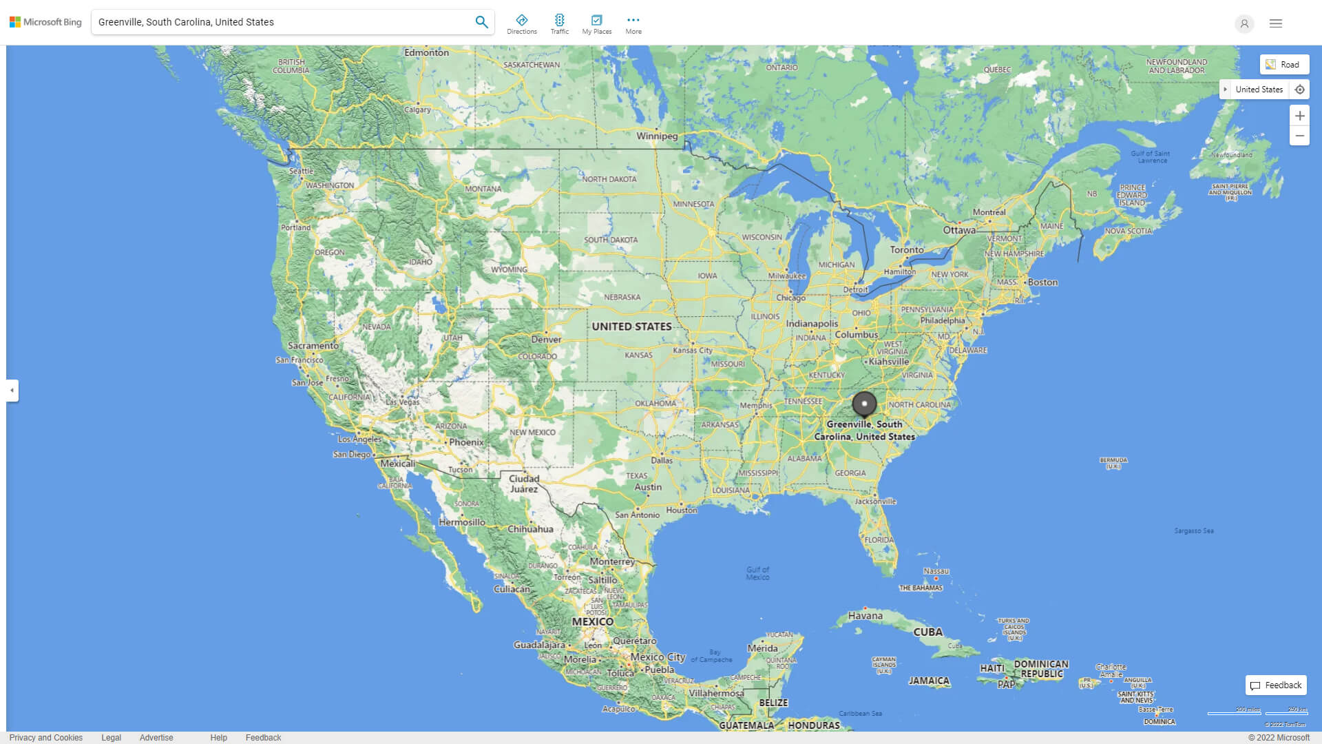 Where is Greenville in the US
